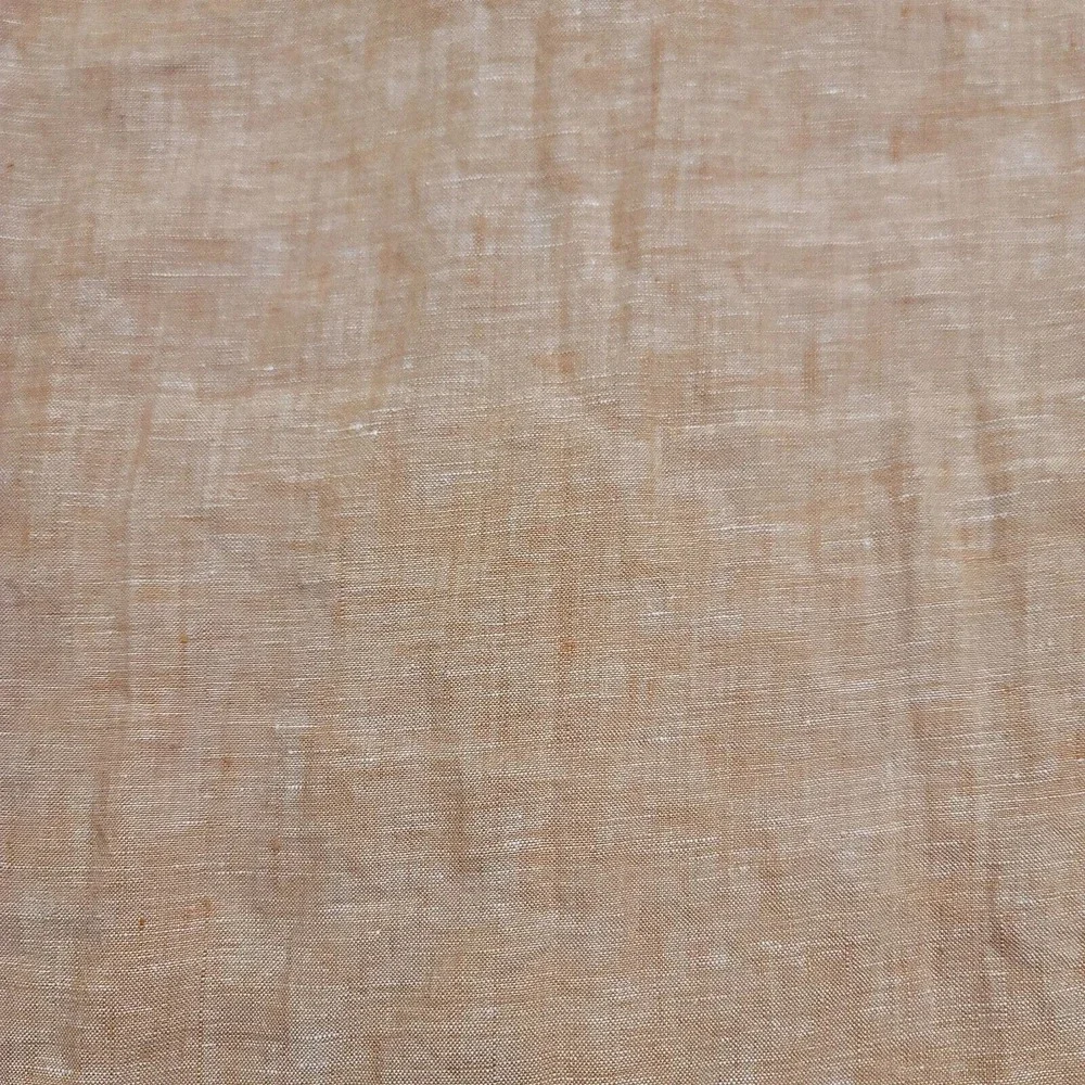 Banana Republic Shirt Mens 15- 15 1/2 Peach Flax Linen‎ Button Up Summer Casual